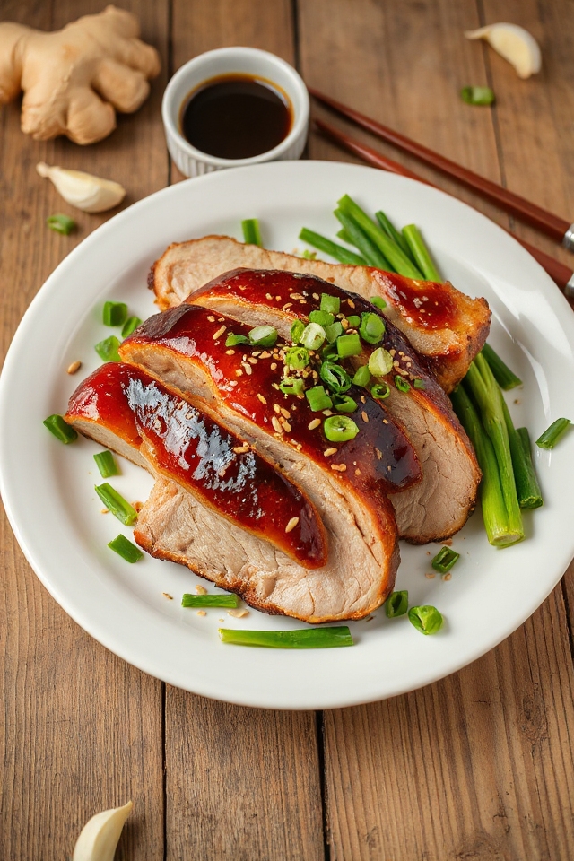 asian inspired pork dish