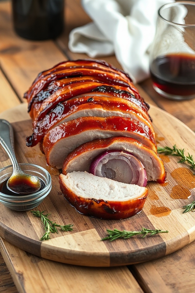 bacon wrapped pork loin