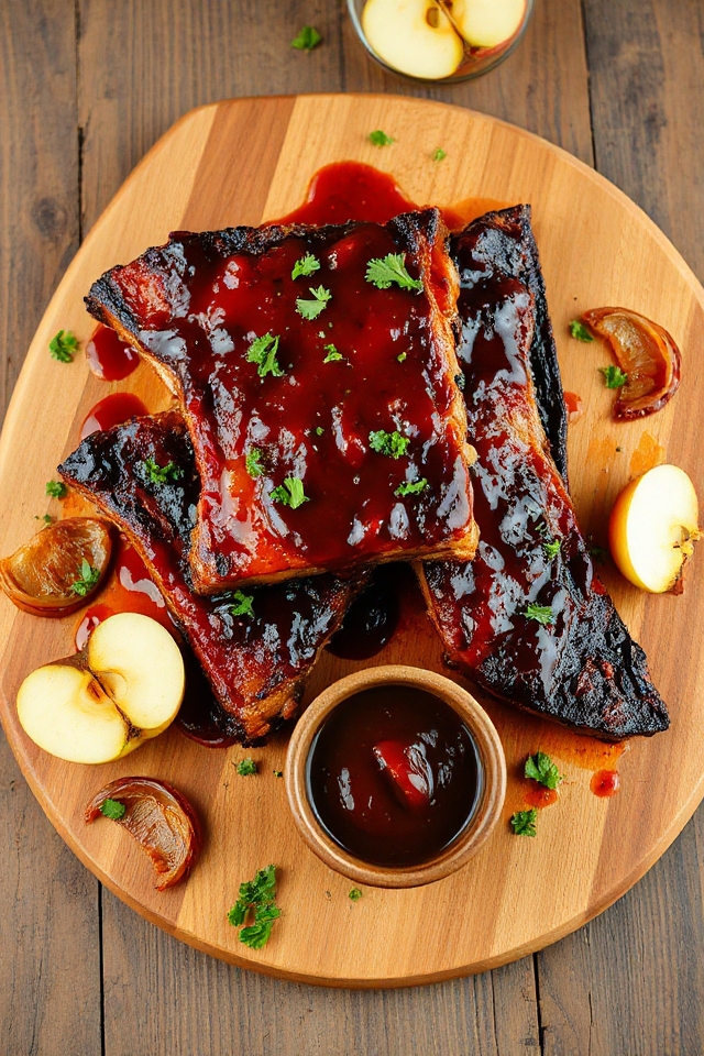 barbecue pork ribs preparation