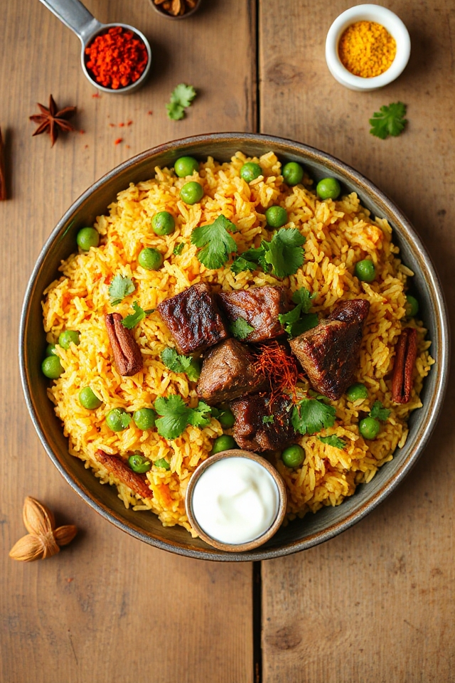 beef biryani cooking instructions