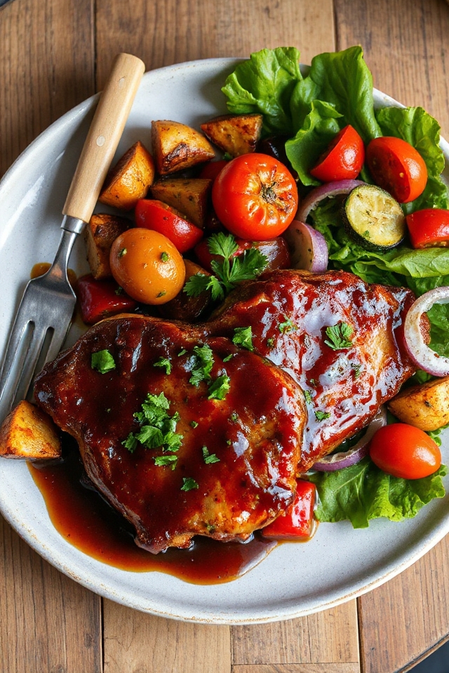 delicious bbq pork chops