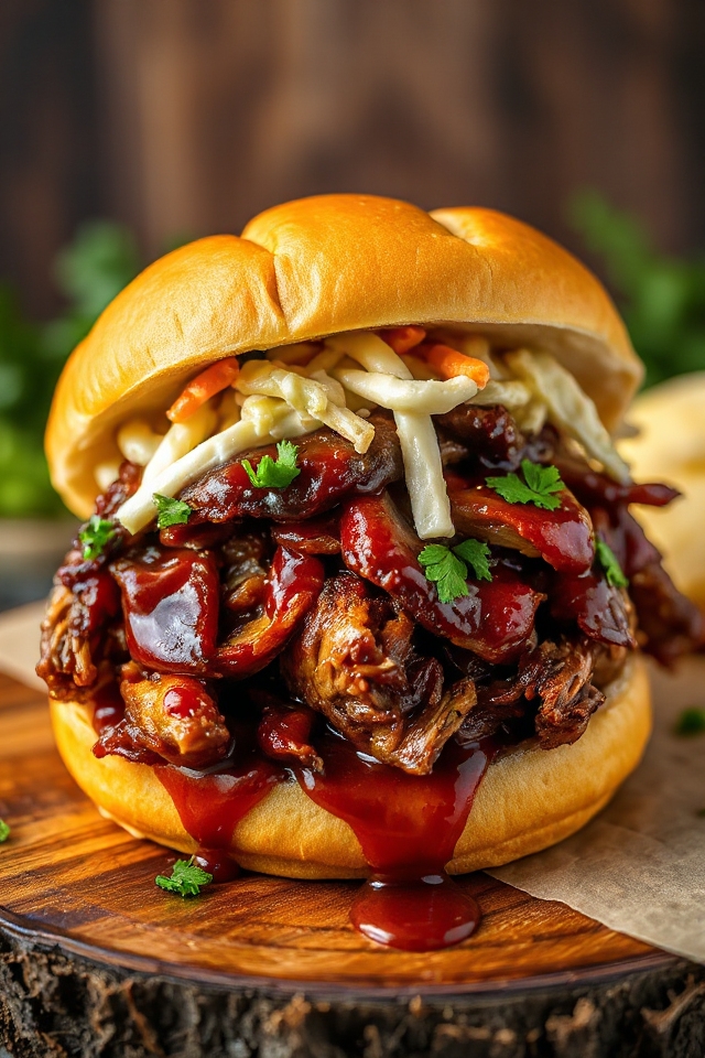 delicious bbq pork sandwiches