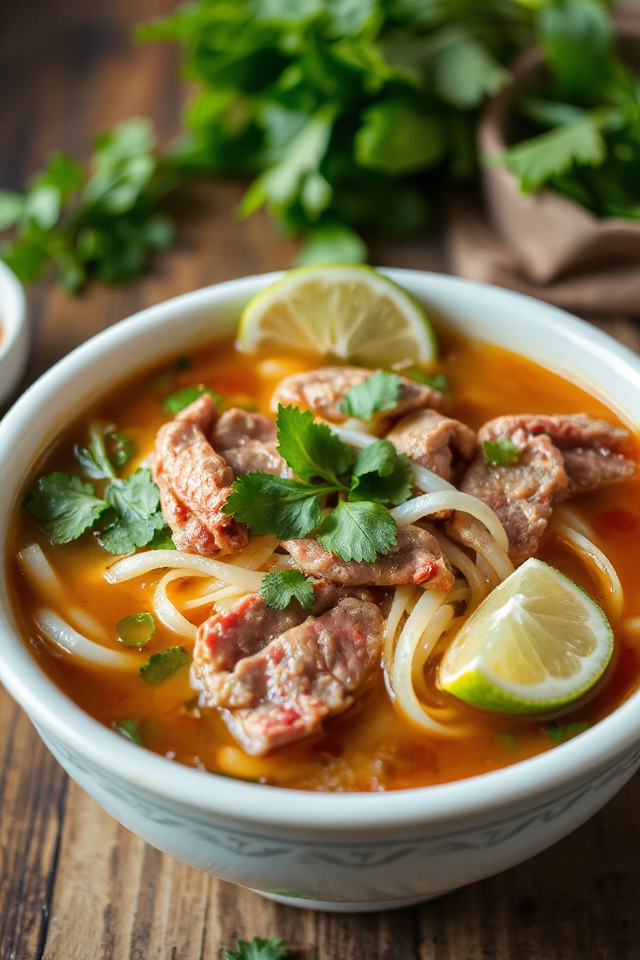 delicious homemade beef pho