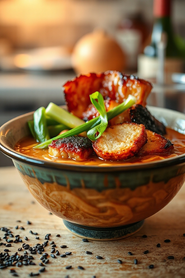 delicious homemade pork belly ramen