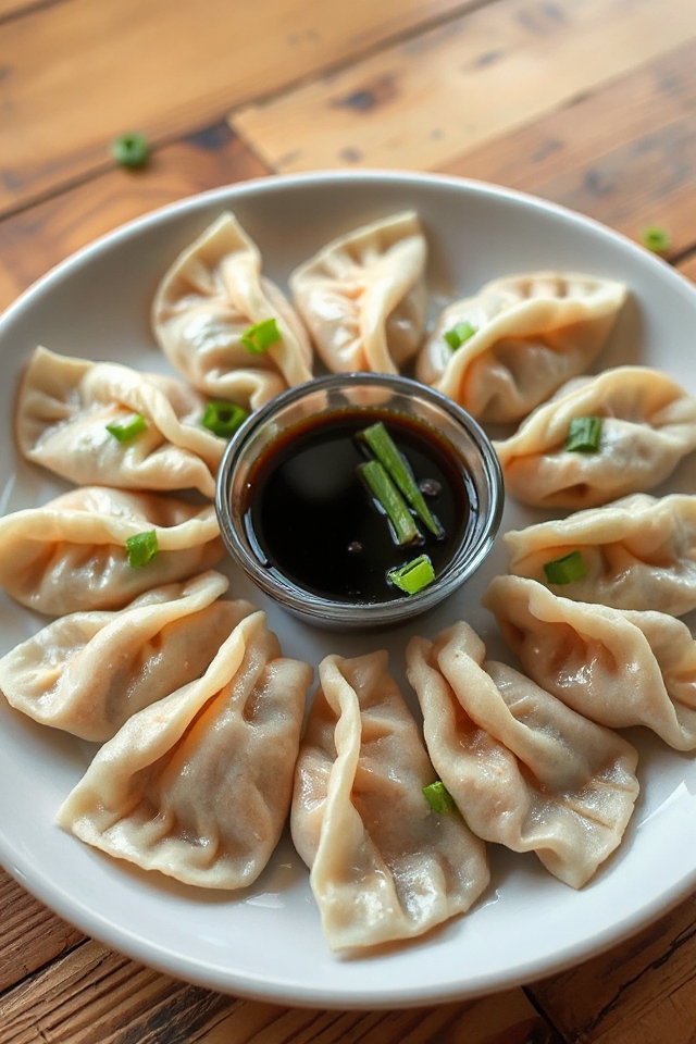 delicious homemade pork dumplings