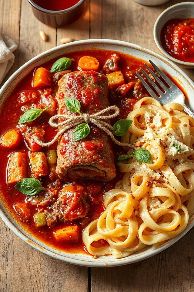 delicious italian stuffed beef