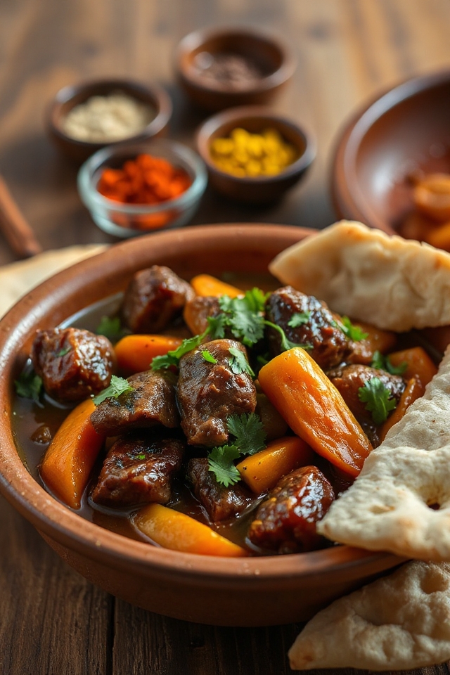 delicious marinated beef tagine