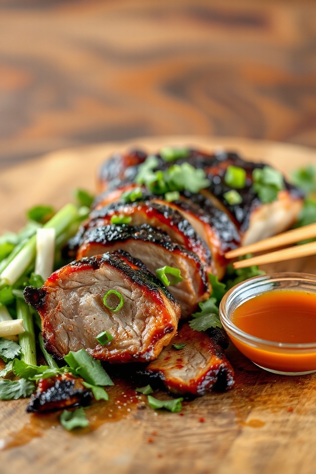 delicious marinated grilled pork