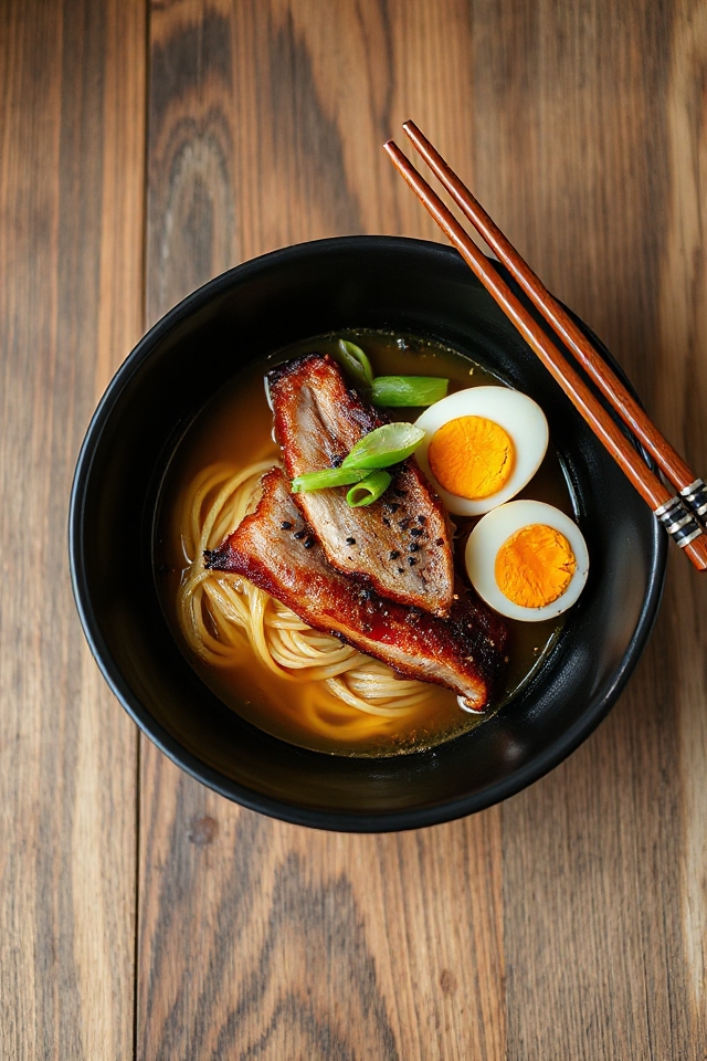 delicious pork belly ramen