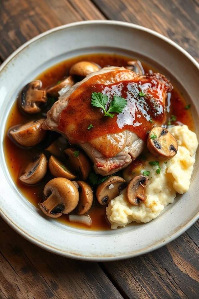 delicious pork marsala dish