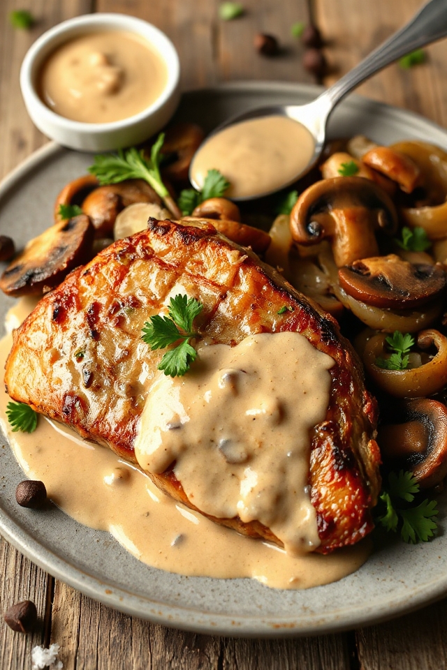 delicious pork steak preparation