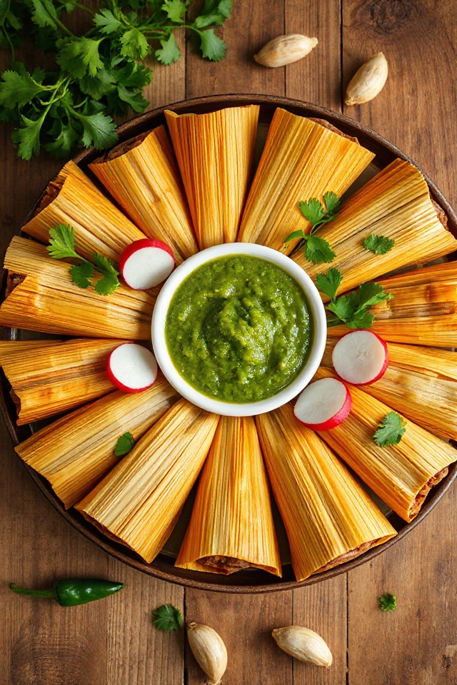 delicious traditional pork tamales