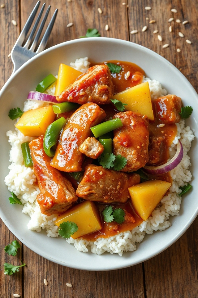 deliciously tangy pork dish