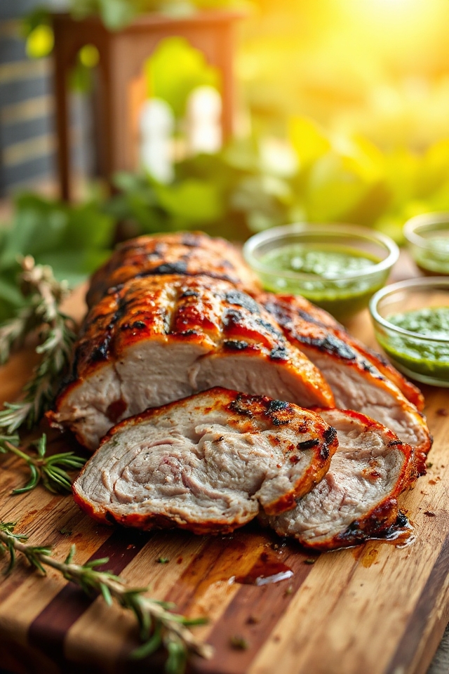 grill marinated pork loin