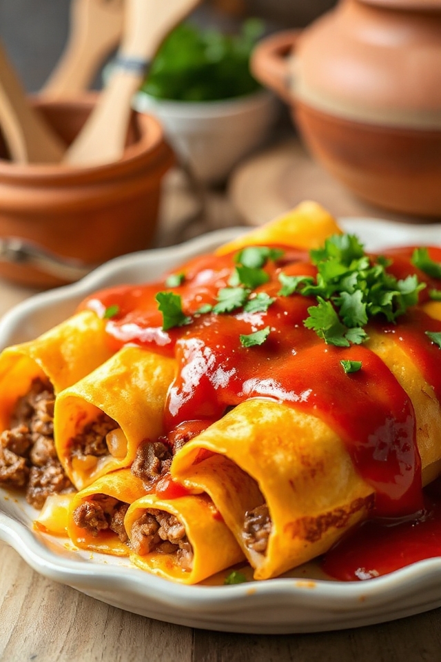 ground beef enchiladas recipe