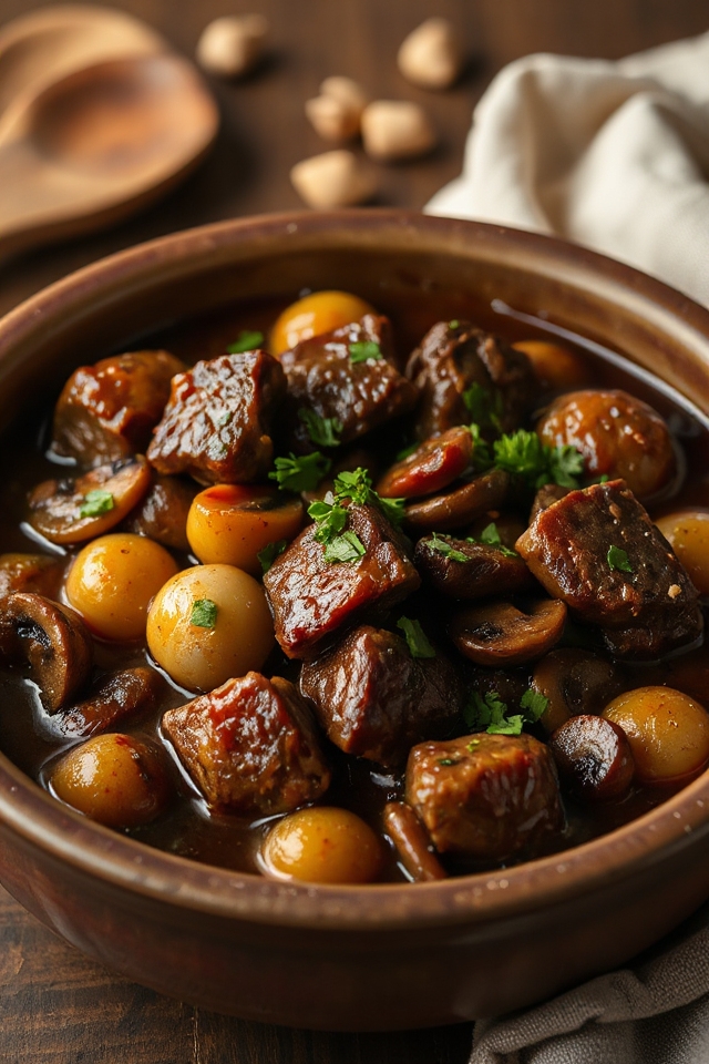 hearty beef bourguignon recipe