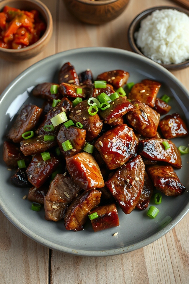 marinated grilled beef dish
