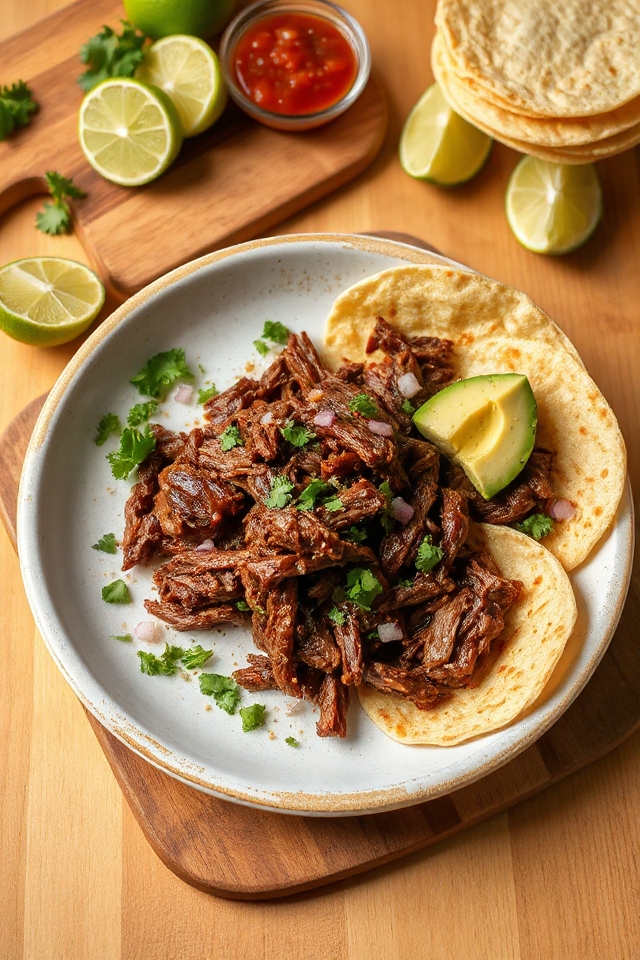 mexican shredded beef preparation