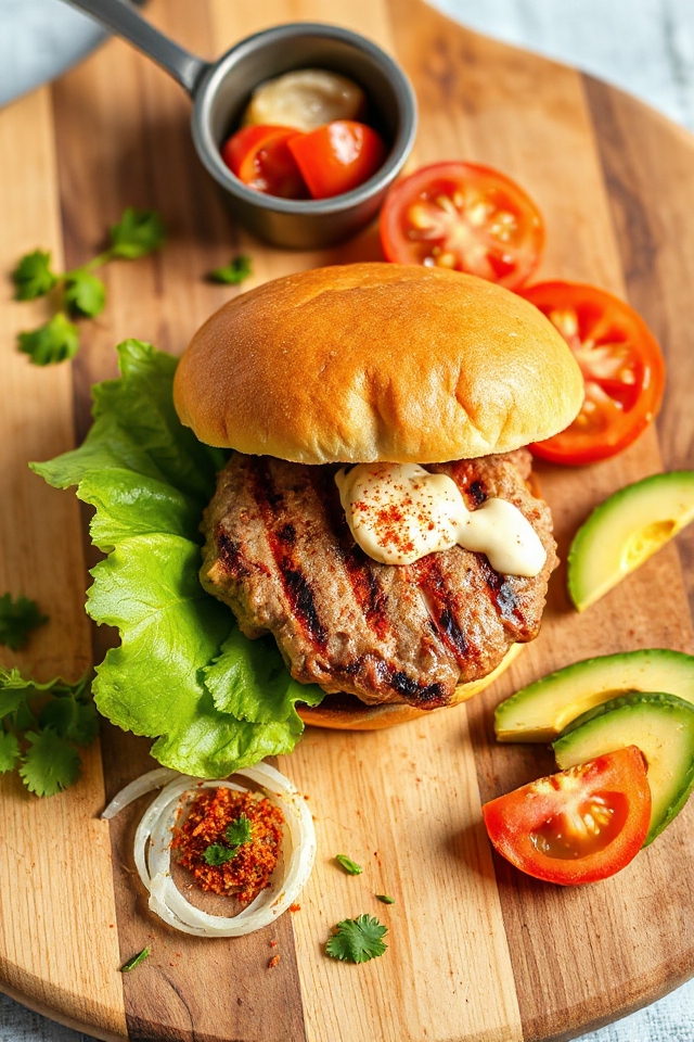 pork burger cooking instructions