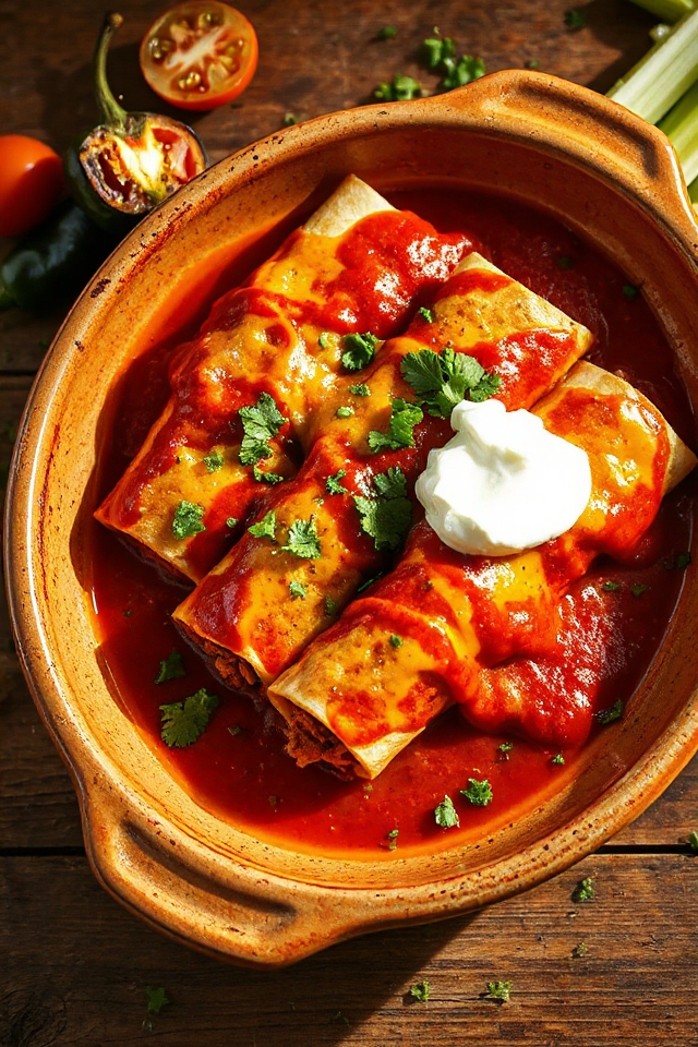 pork enchiladas cooking instructions