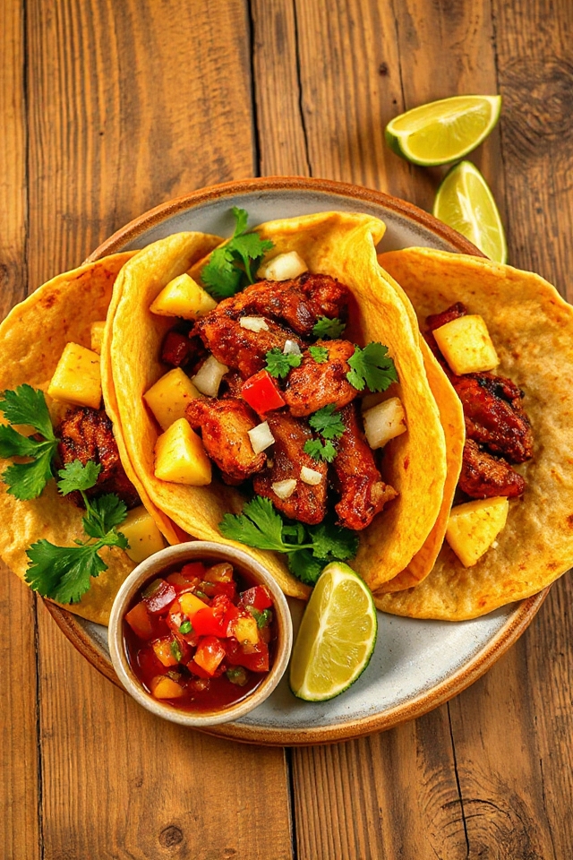 pork taco preparation steps