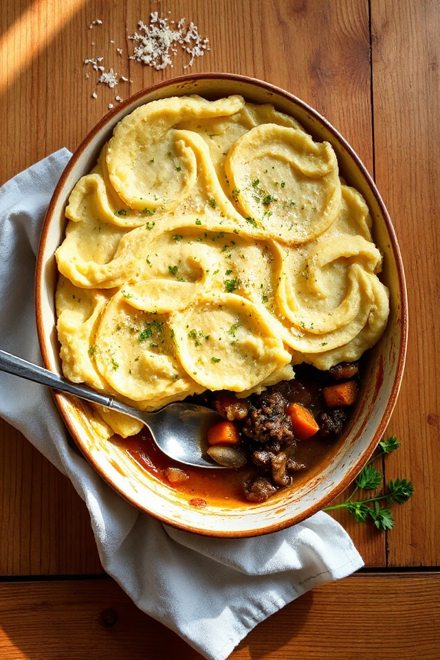 savory beef pie dish