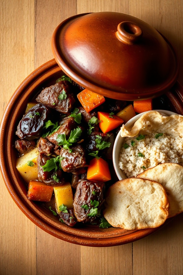 savory moroccan beef stew