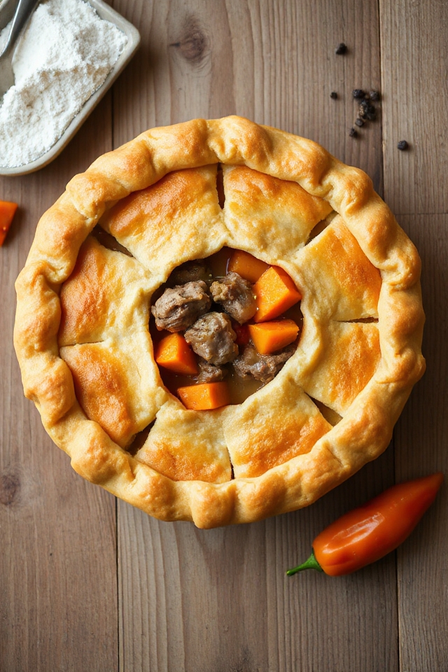 savory pork filled pastry