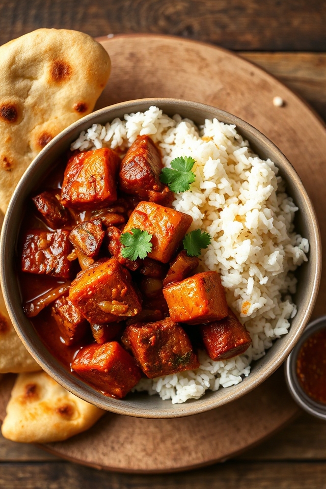 spicy beef curry dish