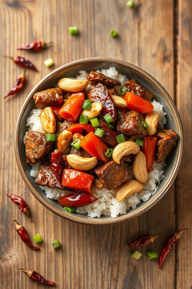 spicy stir fried beef dish