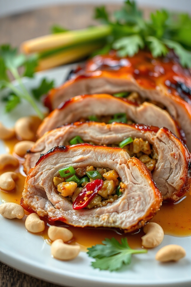 stuffed lemongrass pork tenderloins