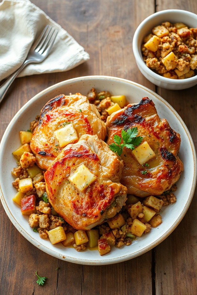 stuffed pork chops recipe
