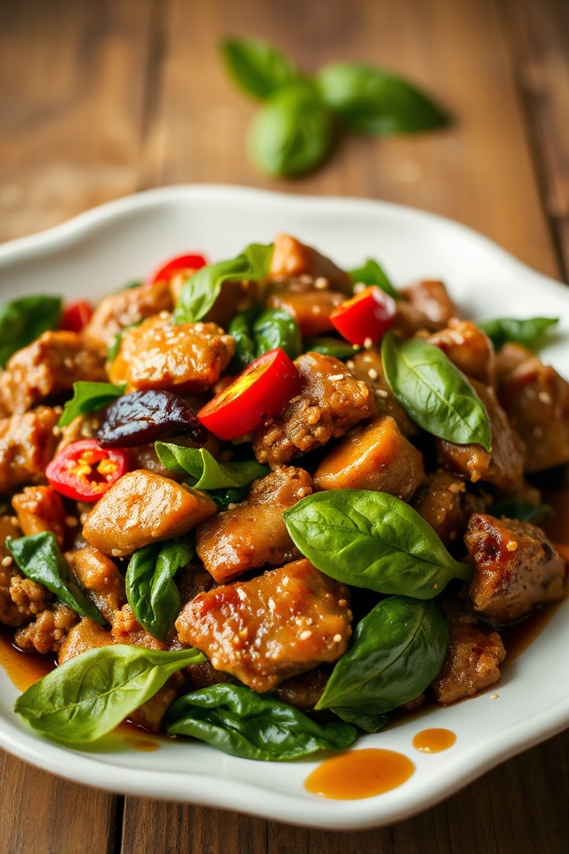 thai basil pork recipe